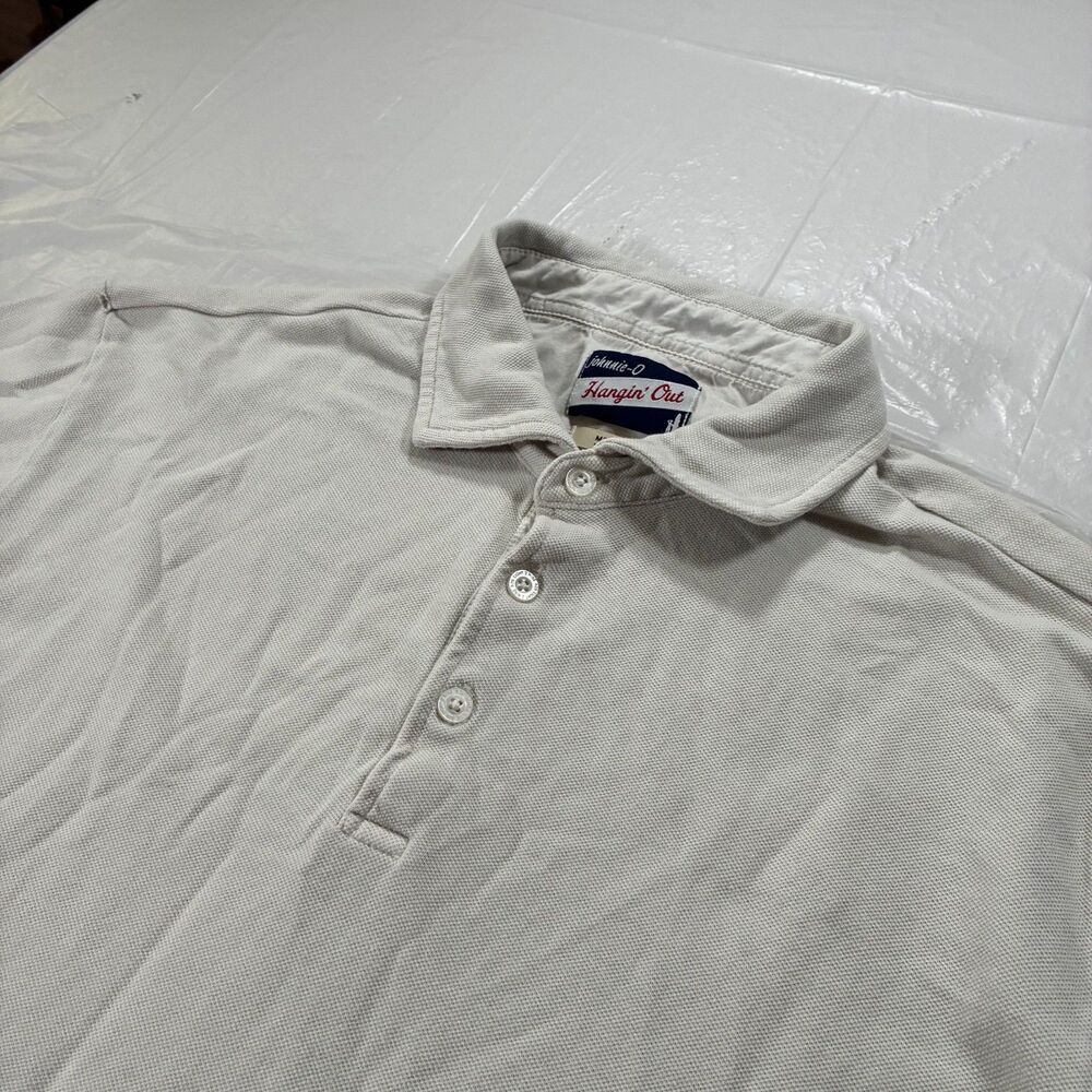 Johnnie O Mens Polo Shirt Medium Shoreline Polo Seal Hangin' Out Preppy